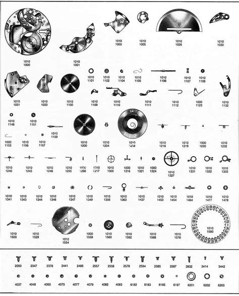 omega 1012 movement parts